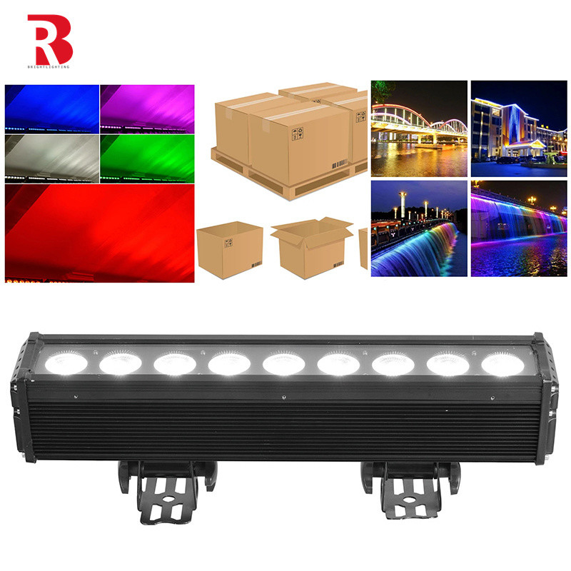 9*12W RGBW 4Iin1 IP65 LED Wash Light Waterproof LED City Light Untuk Konser