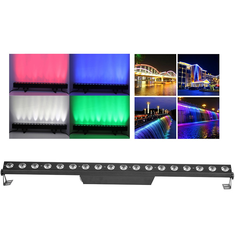 18x4 Watt RGBW 4in1 Rgbw Lampu panggung LED Kota Warna LED IP65 Pabrik