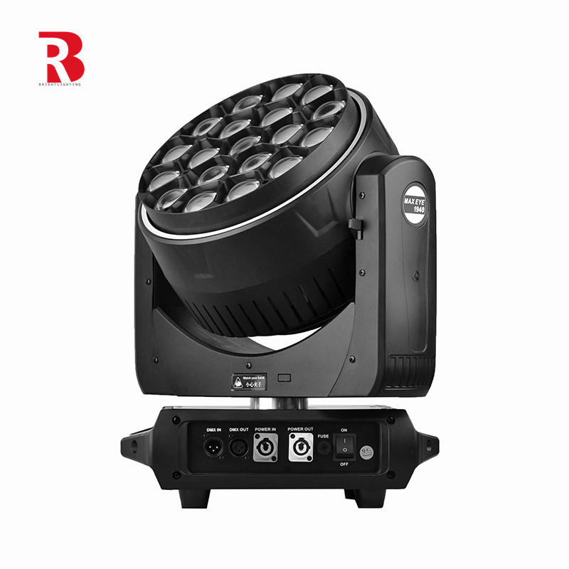 RGBW 4in1 LED Moving Head Stage Light 19*40W Pabrik Mata Lebah