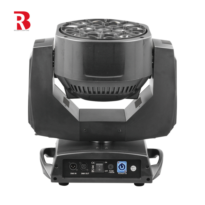 DMX LED Moving Head ZOOM And Rotation 19pcs 15W 4 In 1 Beeye Stage Light