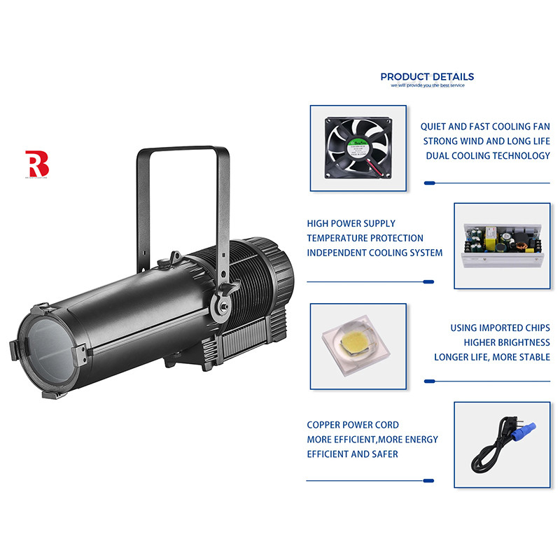 AC100V-240V 5 In 1 Led Studio Light RDM / DMX Control