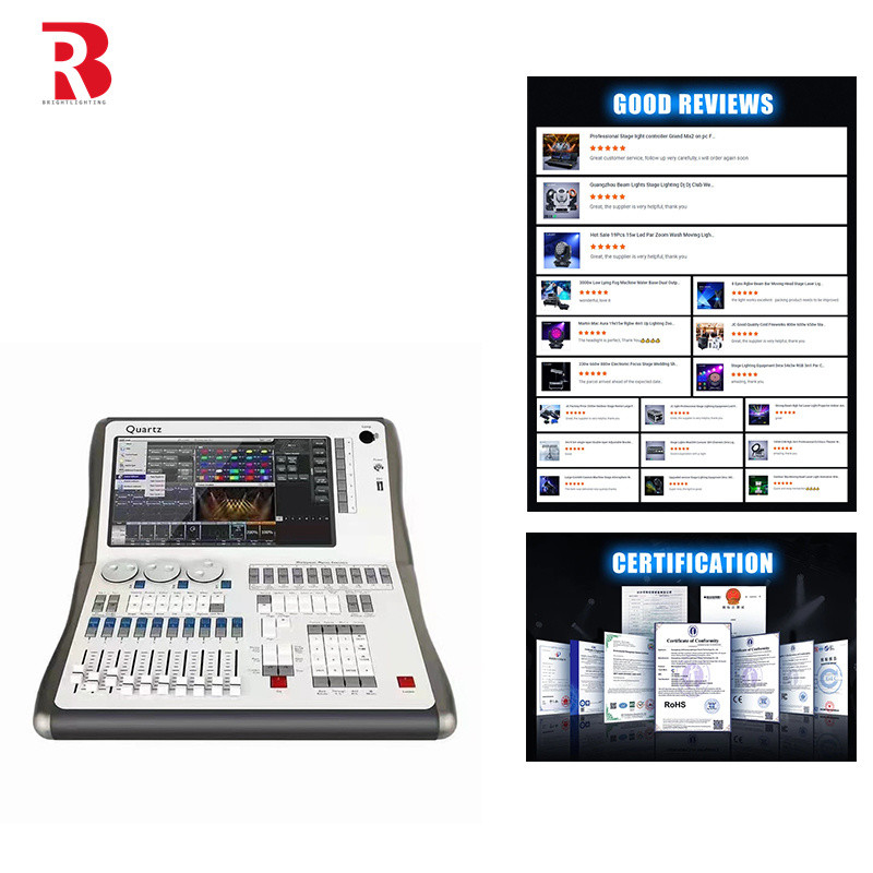 Seamlessly Stage Quartz Tiger Touch DMX Wall Controller System Control Pencahayaan yang menakjubkan