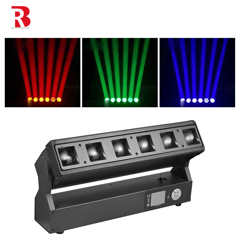 LED Zoom Pixel Bar 6pcs 40W RGBW LED Moving Head Stage Light Untuk Show Stage