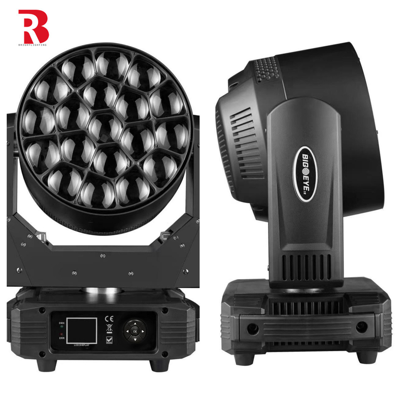 19*15w Beeye Moving Head Outdoor Stage Light untuk Film Olahraga Acara Perusahaan Pernikahan