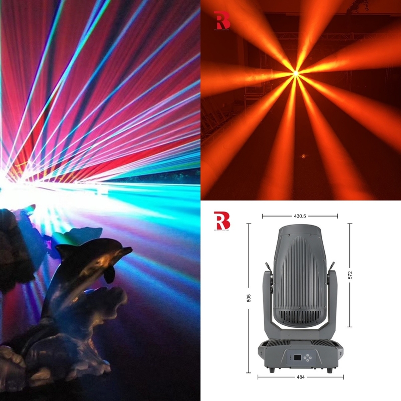 Sistem pendingin 240v Lampu panggung laser kepala bergerak untuk kinerja energi tinggi tanpa henti