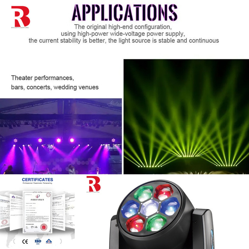 Buat Pengalaman Immersive Dengan RGBW 4in1 LED 7x40W Moving Head Light Untuk Taman Hiburan