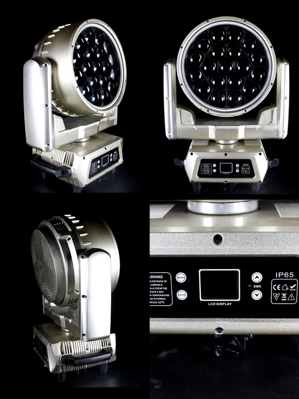 Profesional RGBW DMX512 IP65 DJ 19PCS 40W LED Cuci Beeye Lampu panggung untuk pertunjukan