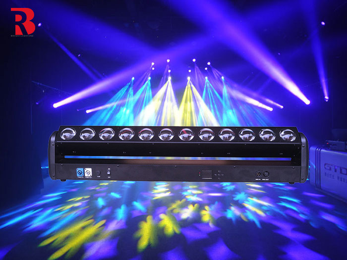 370W LED Bar Light 12*30W 13/57CH LED Moving Head Light Untuk Hiburan
