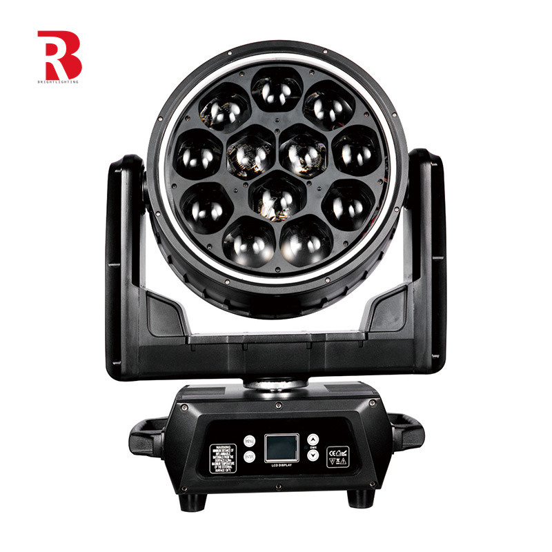 LED12*40W DMX512 67CH LCD LED Moving Head Stage Light Untuk Hiburan