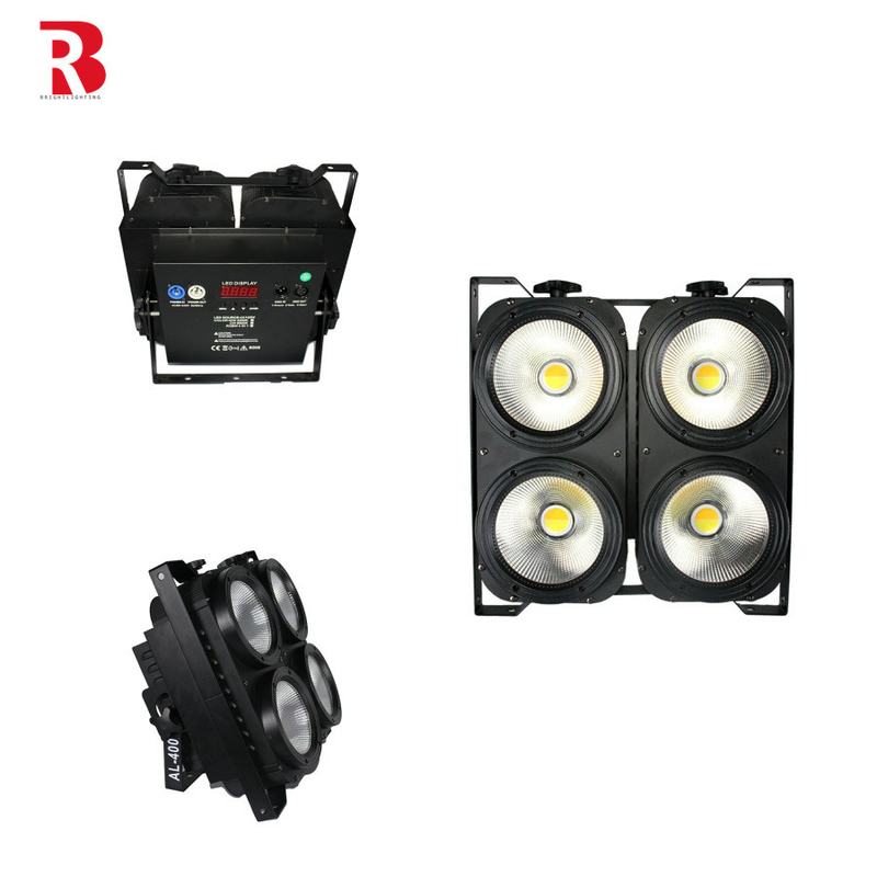 4*100W Blinder Profesional LED Stage Strobe Light Untuk Studio TV Film DMX Control