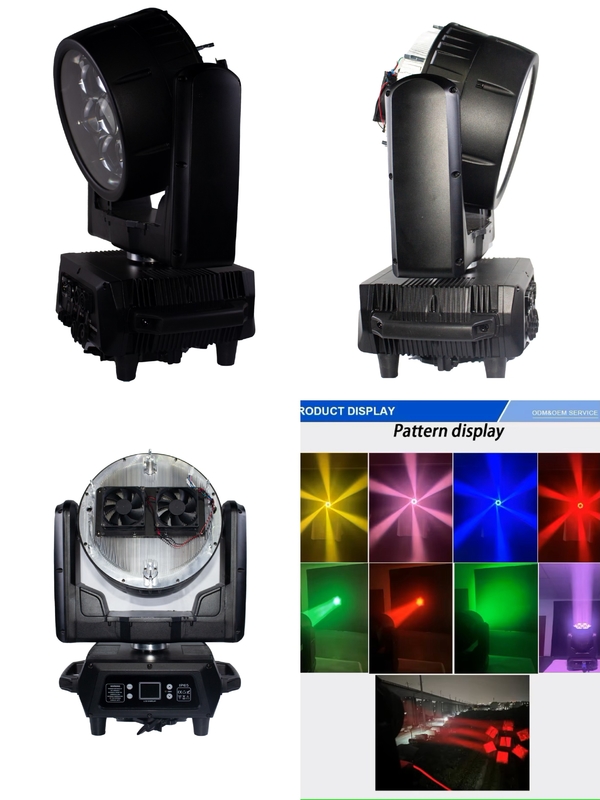 Mini 7*40w Zoom Led Wash Moving Beeye Light Indoor DMX Untuk Pertunjukan Panggung