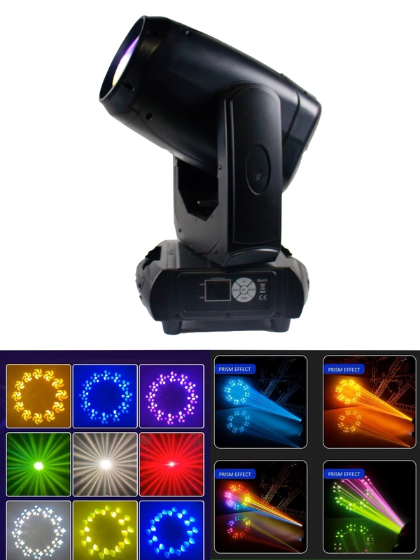 Indoor 16+48 Facet Prism Beam 260W Stage Light DMX512 For Performance Show