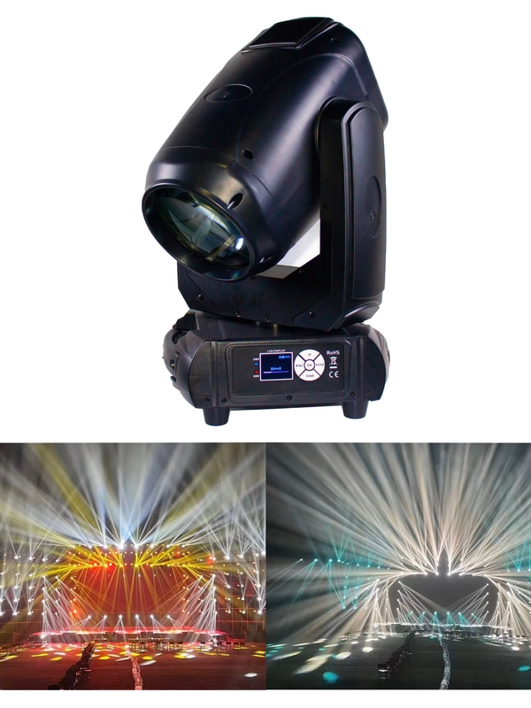 Professional 260W Stage Beam Moving Head DJ Light DMX512 Untuk Klub Pernikahan