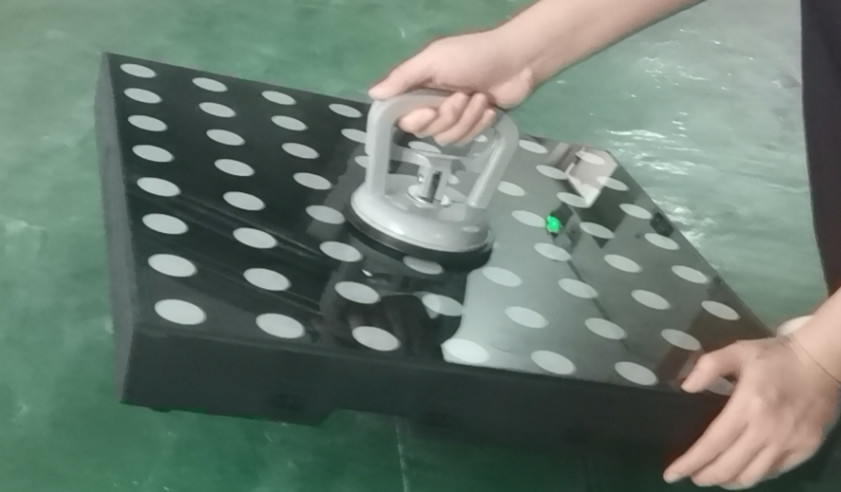 Lampu panggung lantai dansa bertemperan Panel kaca Cahaya 3D magnetik