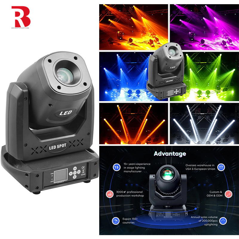 DMX 150W Beam Spot Wash Moving Head Stage Light Dengan 14 Saluran