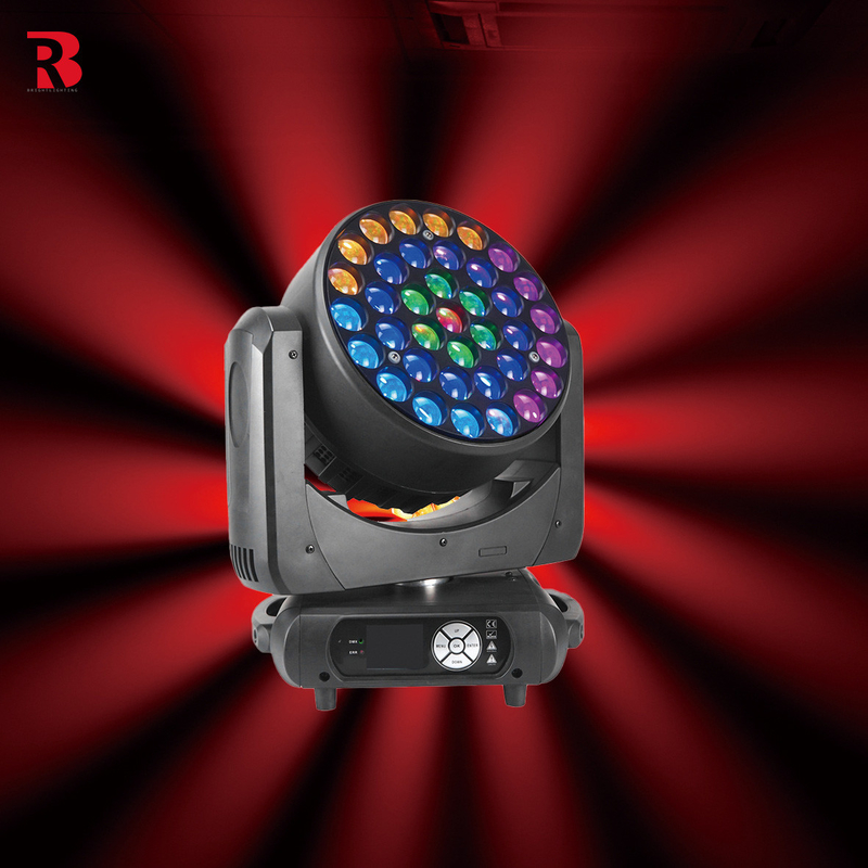 Stage LED Wash Zoom RGBW 4in1 Pemeliharaan Kepala Lampu pemasok