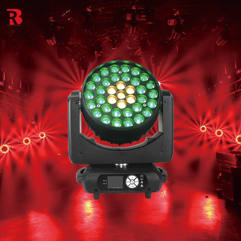 Stage LED Wash Zoom RGBW 4in1 Pemeliharaan Kepala Lampu pemasok