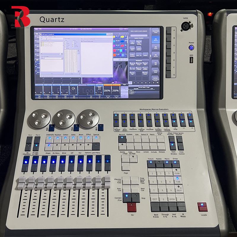 DMX Light Controller Stage Equipment Pindah Kepala Pencahayaan Konsol Pencahayaan Pemrograman