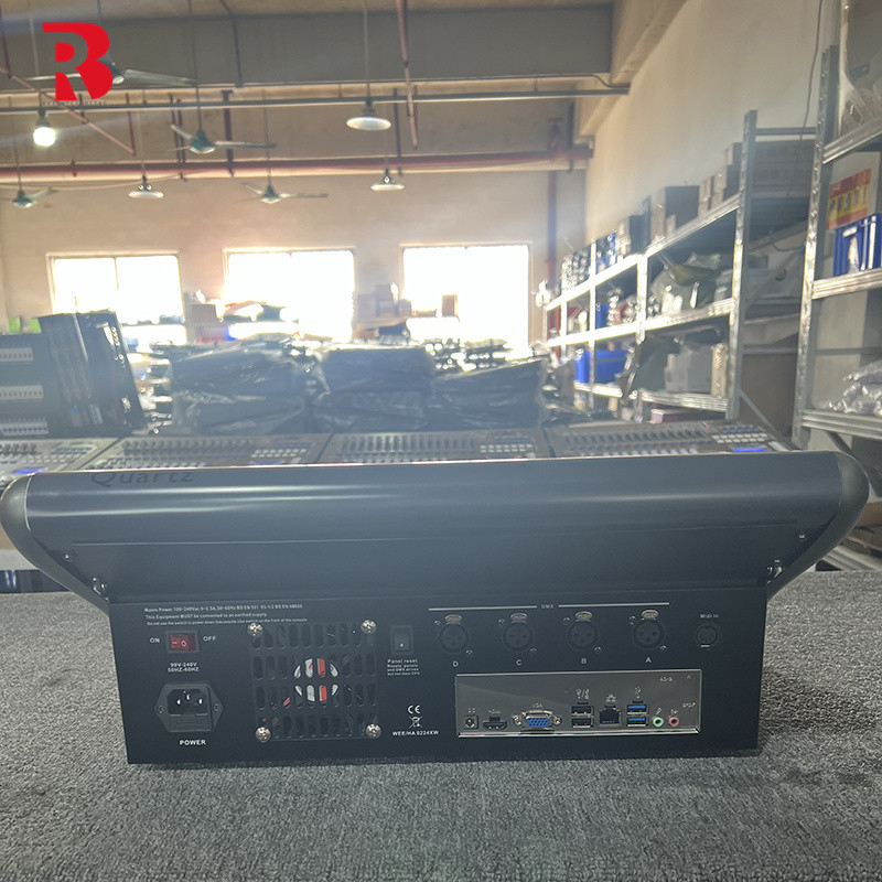 DMX Light Controller Stage Equipment Pindah Kepala Pencahayaan Konsol Pencahayaan Pemrograman