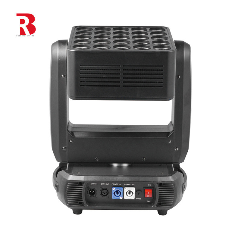 25 X 10W RGBW 4in1 LED Matrix Moving Head Light untuk pencahayaan panggung profesional