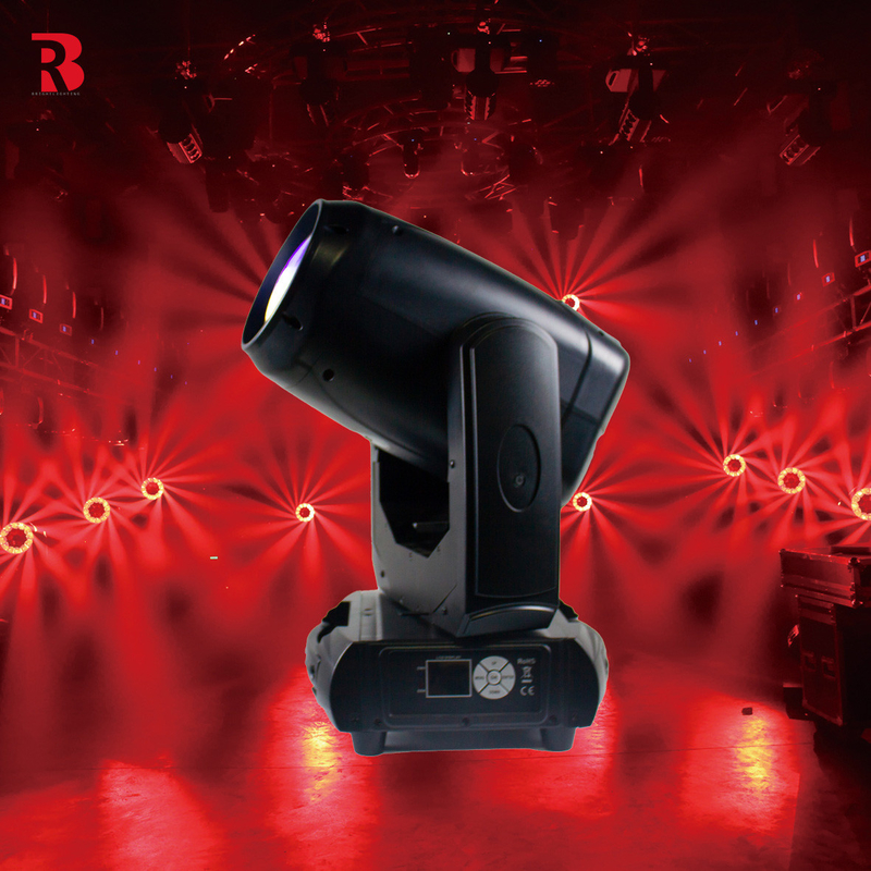 150W LED Moving Head Stage Light Putih LED DMX Rotasi 5 Facet Prism Auto kinerja tinggi Untuk bar pesta pernikahan