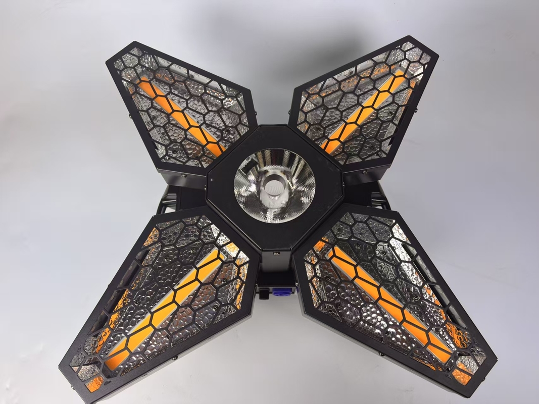 Beam Moving Head Light Retro Fan 4 Leaf 3in1 LED Untuk Live Show
