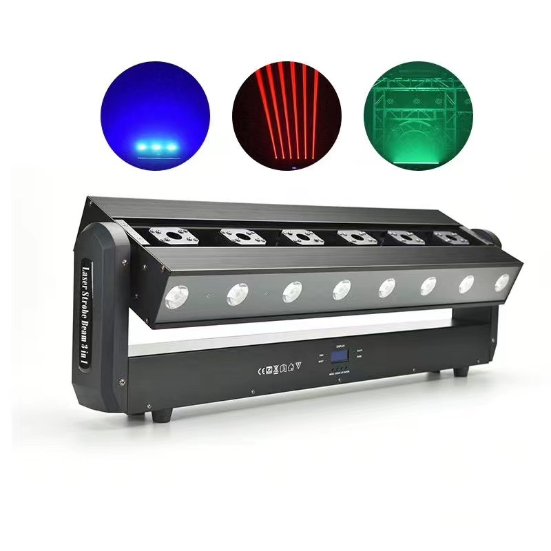 250w 6 Head Laser 3 In 1 Laser Pixel Beam Moving Head Light Indoor
