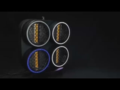 Lampu kepala bergerak Produsen Retro 4 mata Blinder RGB LED Beads