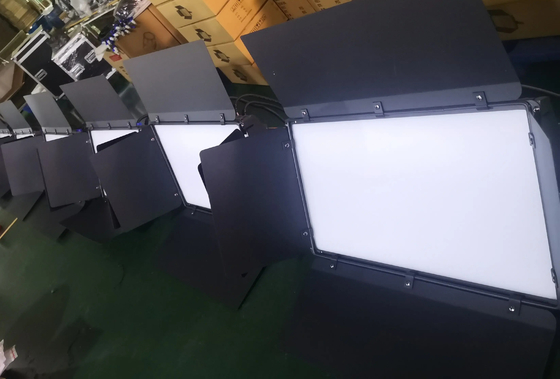 100V 240V DMX512 3CH Studio LED berwarna dua lampu Led Video Soft Light Cool Putih