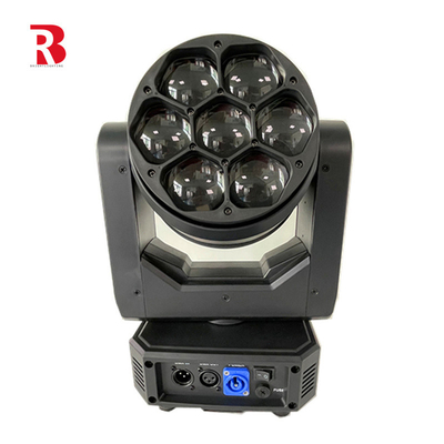 Zoom Efek Pelangi Dj Disko 7x40w Beeye Lampu Kepala Bergerak LED Berputar
