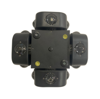 Dengan Laser Merah + Hijau DMX 512 Disco Beam Rotating Moving Head Light
